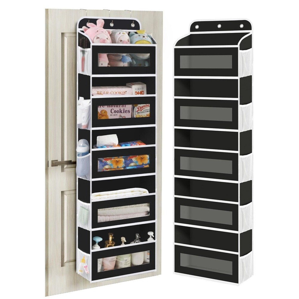 Over The Door Organizer 5 Shelves Closet Door Hanging Organizer 10 Mesh